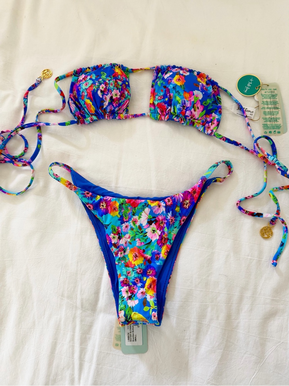 Luli Fama REVERSIBLE Multicolor Floral Bikini